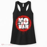 No War Distressed Grunge Paint  Women's Tank Top thumb 0