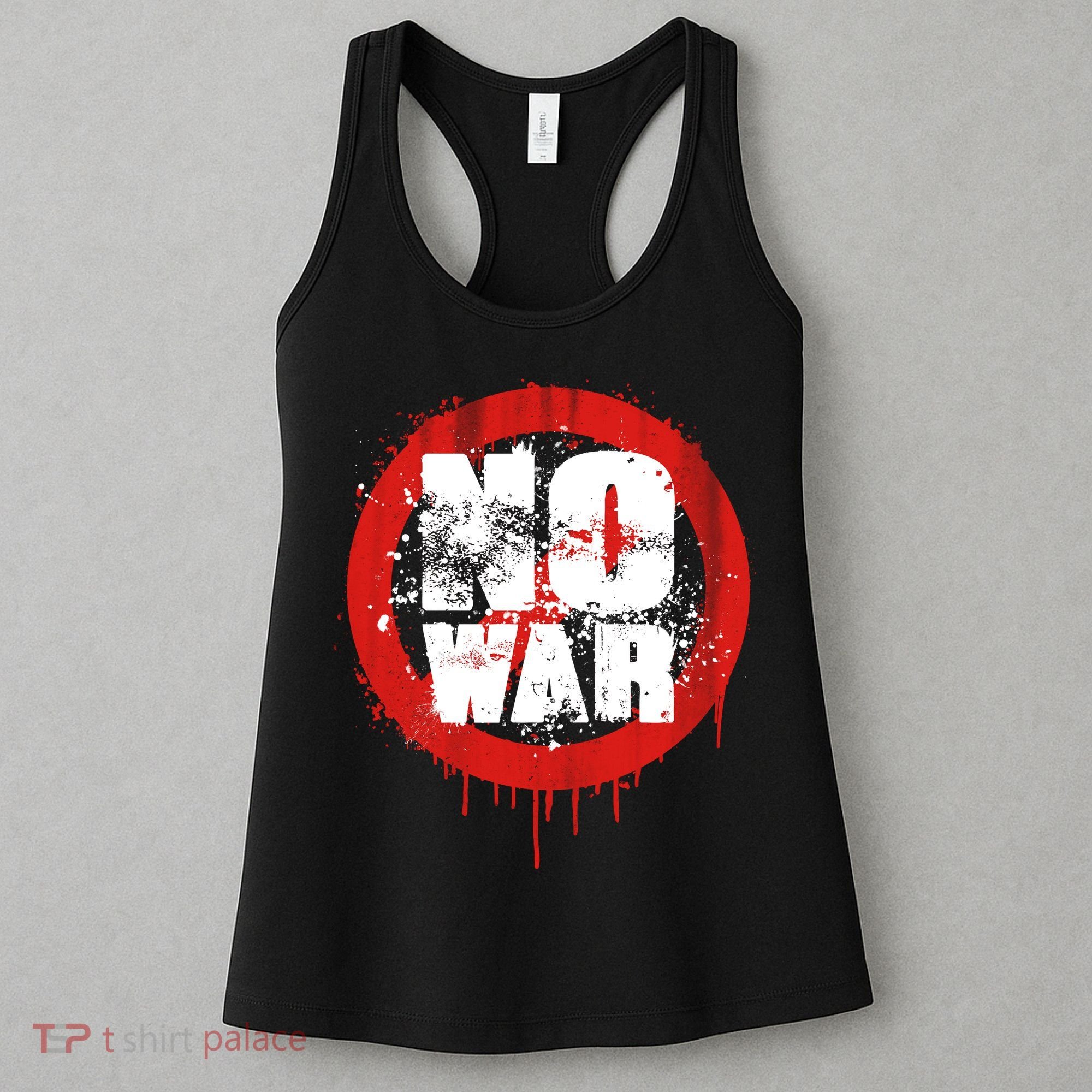 No War Distressed Grunge Paint  Women's Tank Top