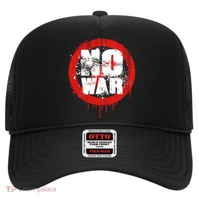 No War Distressed Grunge Paint  Hat