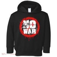 No War Distressed Grunge Paint  Toddler Hoodie thumb 0