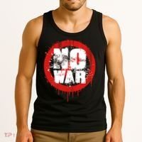 No War Distressed Grunge Paint  Tank Top thumb 3