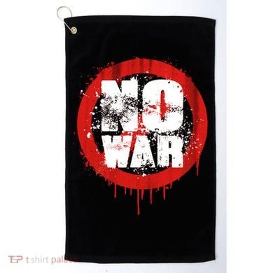 No War Distressed Grunge Paint  Golf Towel