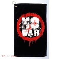 No War Distressed Grunge Paint  Golf Towel thumb 0