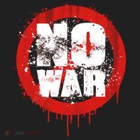 No War Distressed Grunge Paint  Golf Towel thumb 3