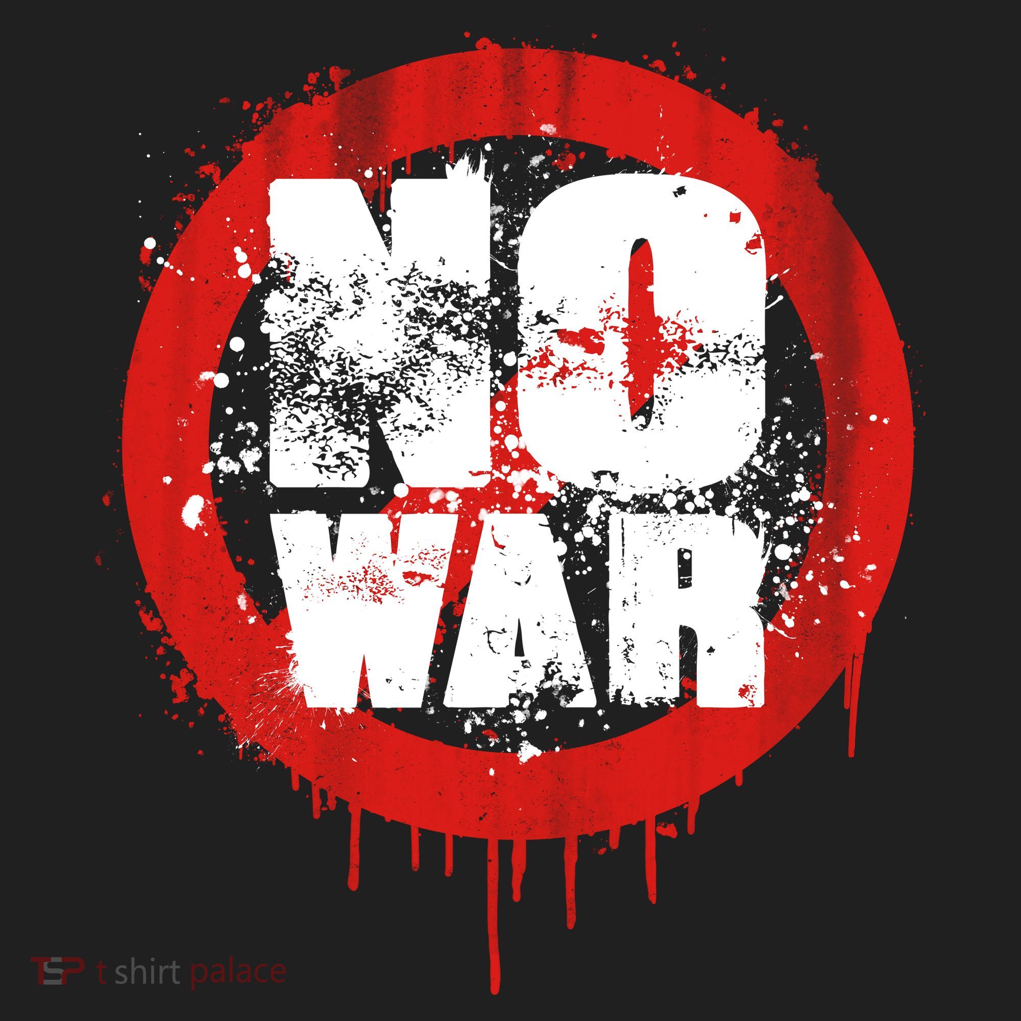 No War Distressed Grunge Paint  Golf Towel
