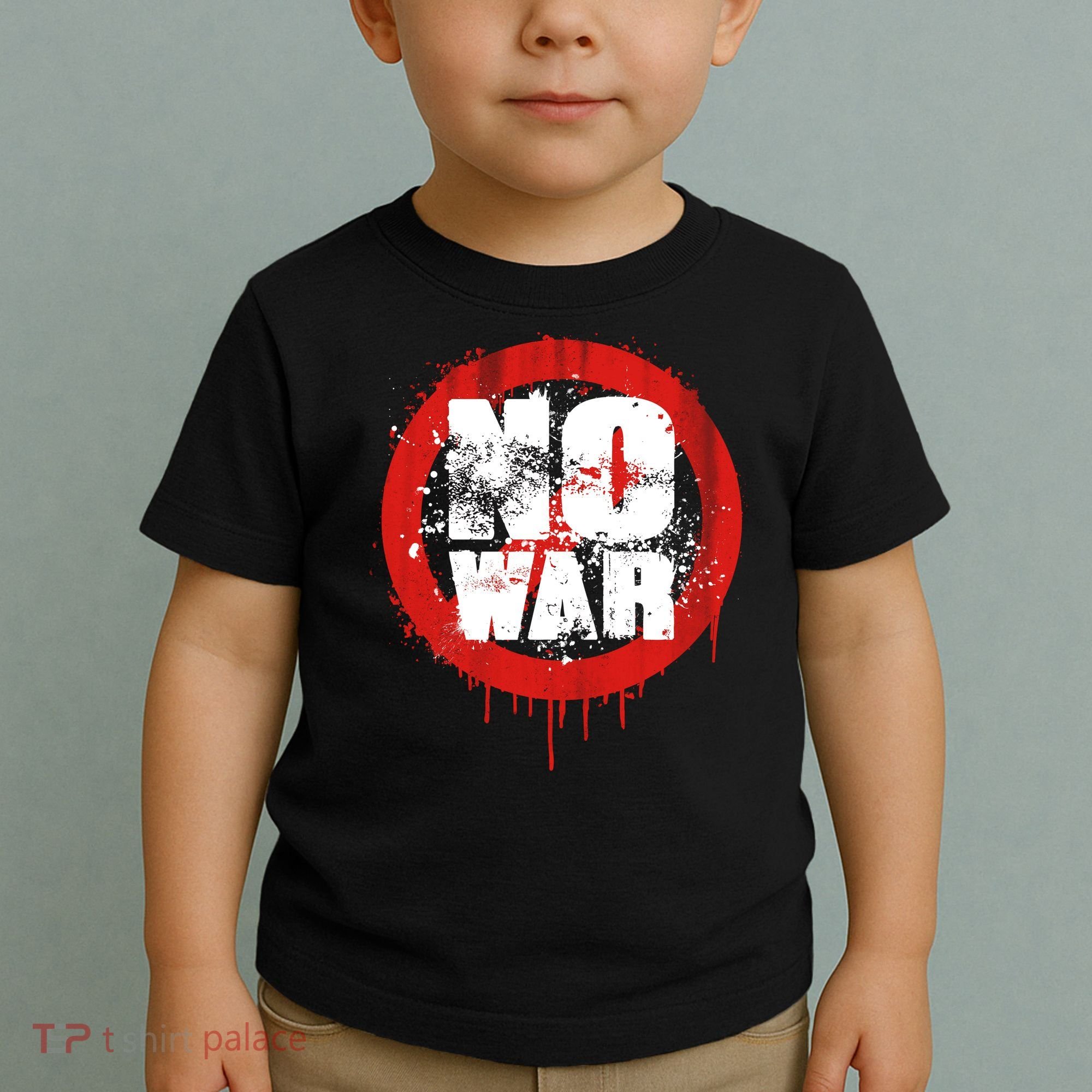 No War Distressed Grunge Paint  Toddler T-Shirt