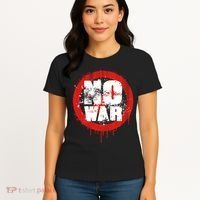 No War Distressed Grunge Paint  Women's T-Shirt thumb 4