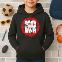 No War Distressed Grunge Paint  Kids Hoodie thumb 2