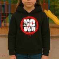 No War Distressed Grunge Paint  Kids Hoodie thumb 3