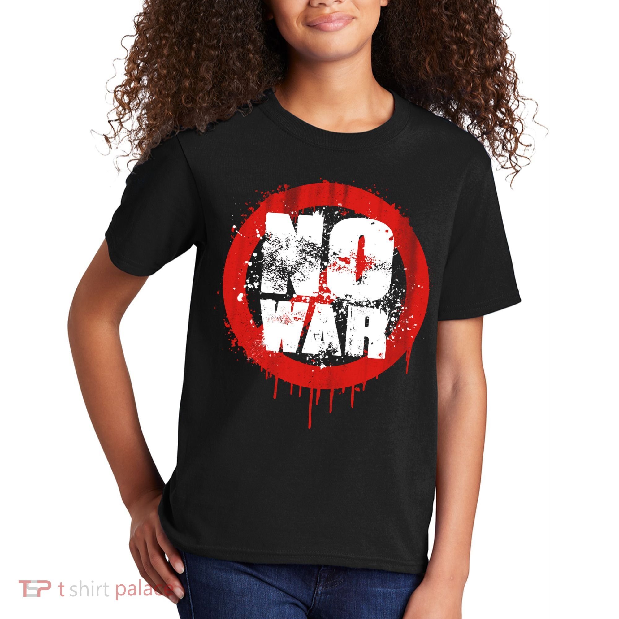 No War Distressed Grunge Paint  Kids T-Shirt