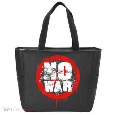 No War Distressed Grunge Paint  Tote Bag