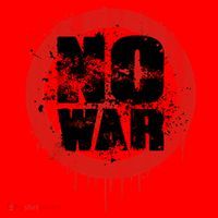 No War Distressed Grunge Paint  Santa Hat thumb 1