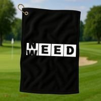 Need Weed | Funny Cannabis Weed Golf Towel thumb 1