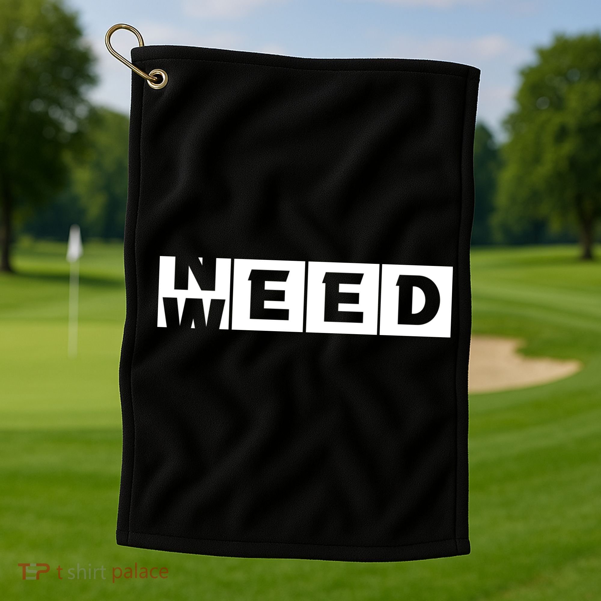 Need Weed | Funny Cannabis Weed Golf Towel