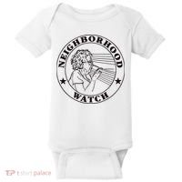 Neighborhood Watch Funny Baby Bodysuit thumb 0