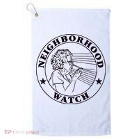Neighborhood Watch Funny Golf Towel thumb 0