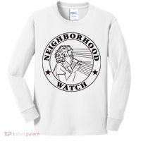 Neighborhood Watch Funny Kids Long Sleeve Shirt thumb 0