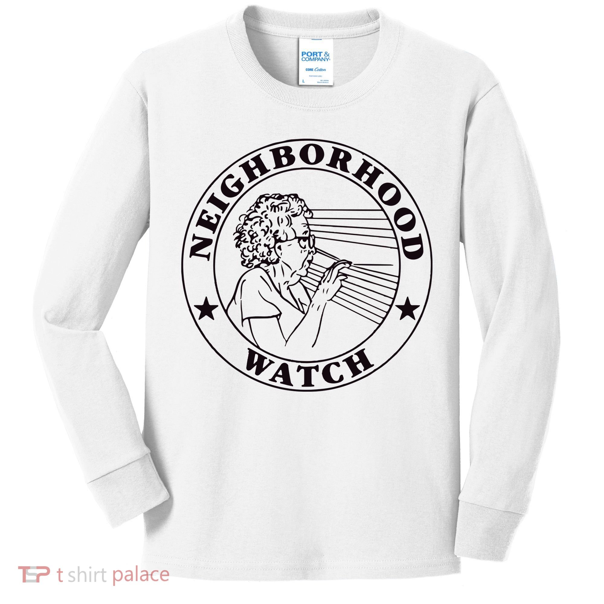 Neighborhood Watch Funny Kids Long Sleeve Shirt