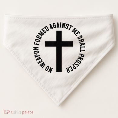 No Weapon Formed Against Me Shall Prosper USA-Made Doggie Bandana