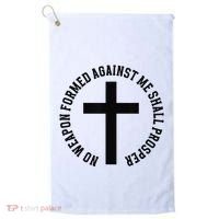 No Weapon Formed Against Me Shall Prosper Golf Towel thumb 0