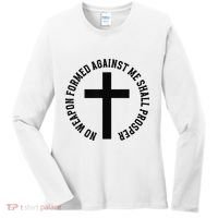 No Weapon Formed Against Me Shall Prosper Women's Long Sleeve Shirt thumb 0