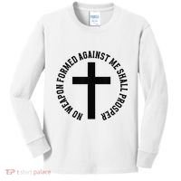 No Weapon Formed Against Me Shall Prosper Kids Long Sleeve Shirt thumb 0