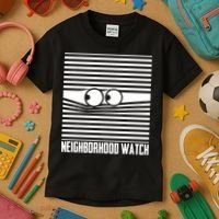 Neighborhood Watch Funny Gift Kids T-Shirt thumb 3