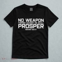 No Weapon Formed Against Me Shall Prosper Jesus Christian T-Shirt thumb 5