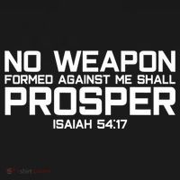 No Weapon Formed Against Me Shall Prosper Jesus Christian Women's Hoodie thumb 2