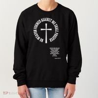 No Weapon Formed Against Me Shall Proser Jesus Is King Christian Women's Sweatshirt thumb 0