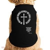 No Weapon Formed Against Me Shall Proser Jesus Is King Christian Doggie Tank thumb 0