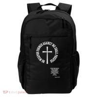 No Weapon Formed Against Me Shall Proser Jesus Is King Christian Backpack thumb 0
