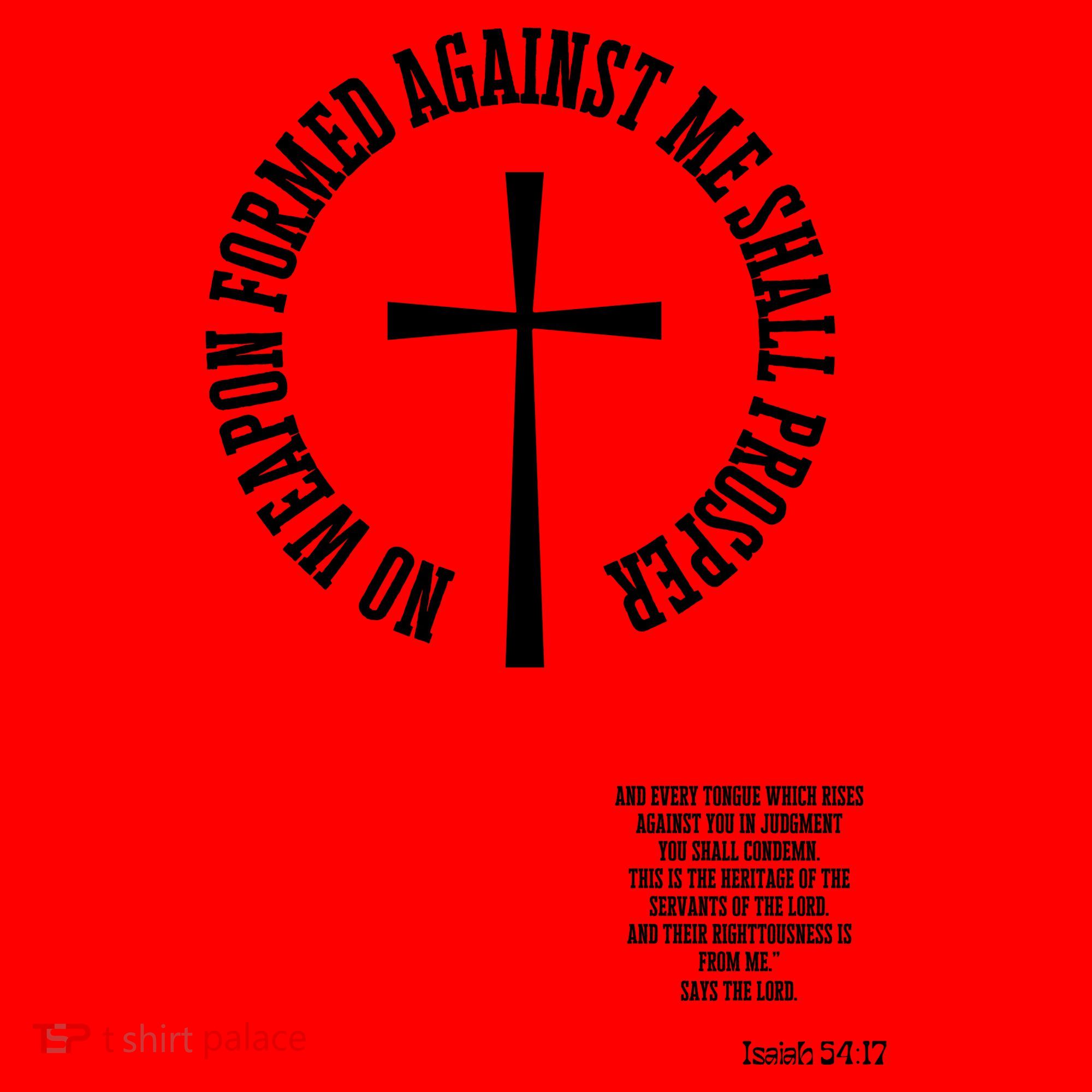 No Weapon Formed Against Me Shall Proser Jesus Is King Christian Santa Hat