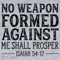 No Weapon Formed Against Me Shall Prosper Christian Women's Sweatshirt thumb 2