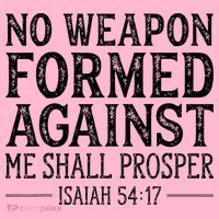 No Weapon Formed Against Me Shall Prosper Christian Coaster thumb 2