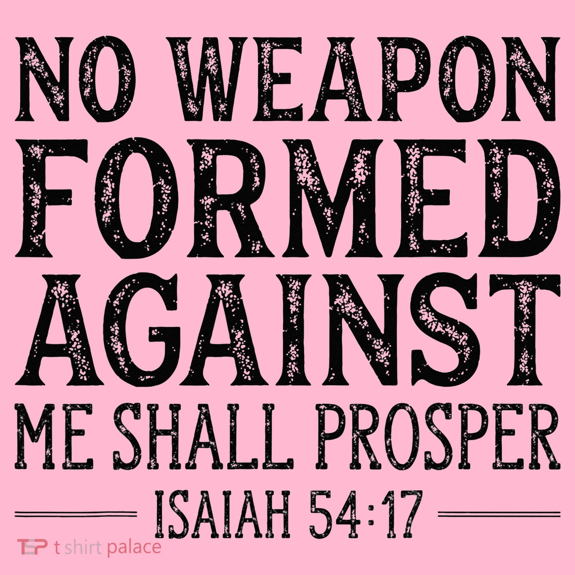 No Weapon Formed Against Me Shall Prosper Christian Coaster