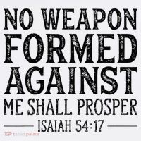 No Weapon Formed Against Me Shall Prosper Christian Mousepad thumb 1