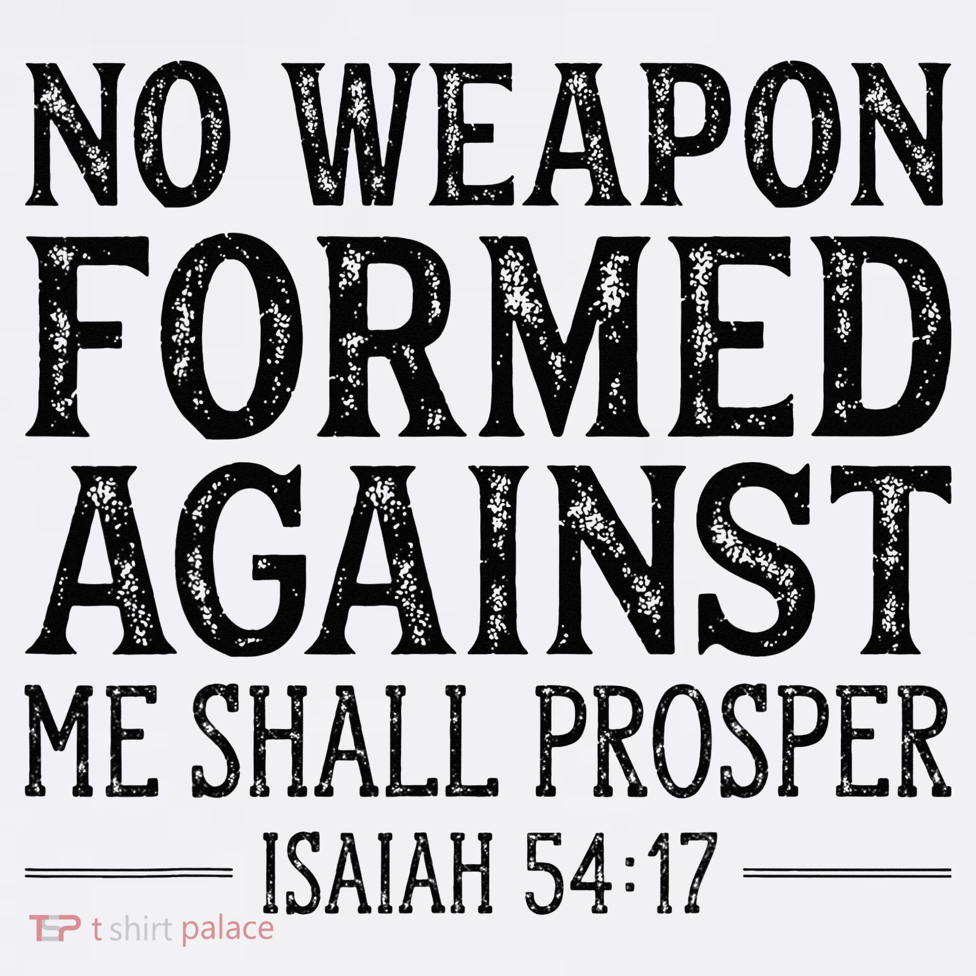 No Weapon Formed Against Me Shall Prosper Christian Ornament