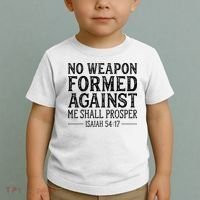 No Weapon Formed Against Me Shall Prosper Christian Toddler T-Shirt thumb 2