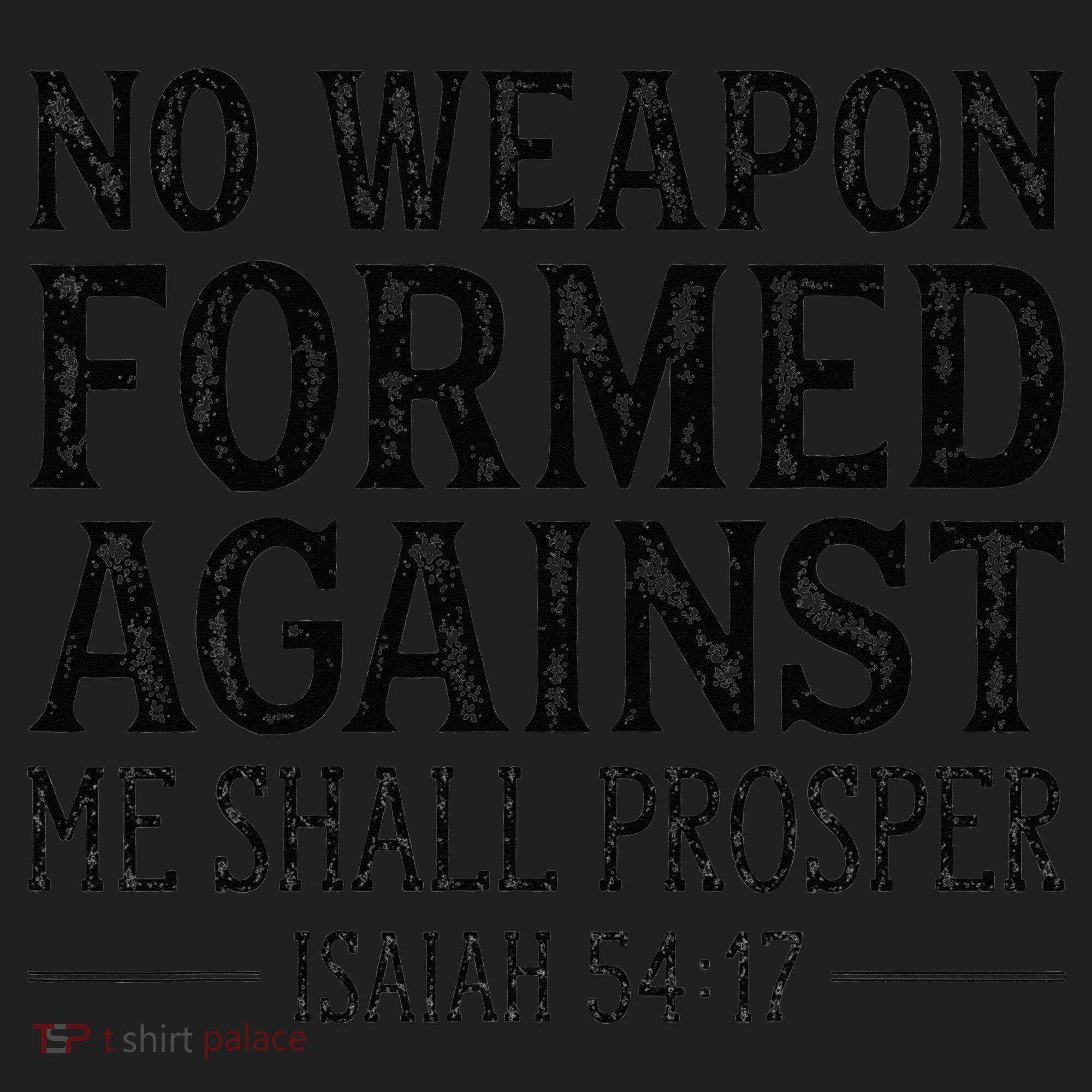 No Weapon Formed Against Me Shall Prosper Religious Golf Towel