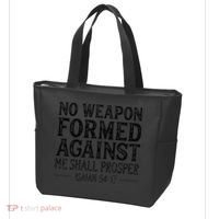 No Weapon Formed Against Me Shall Prosper Religious Tote Bag thumb 3