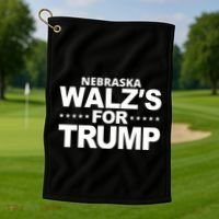 Nebraska WaltzS For Trump Golf Towel thumb 1
