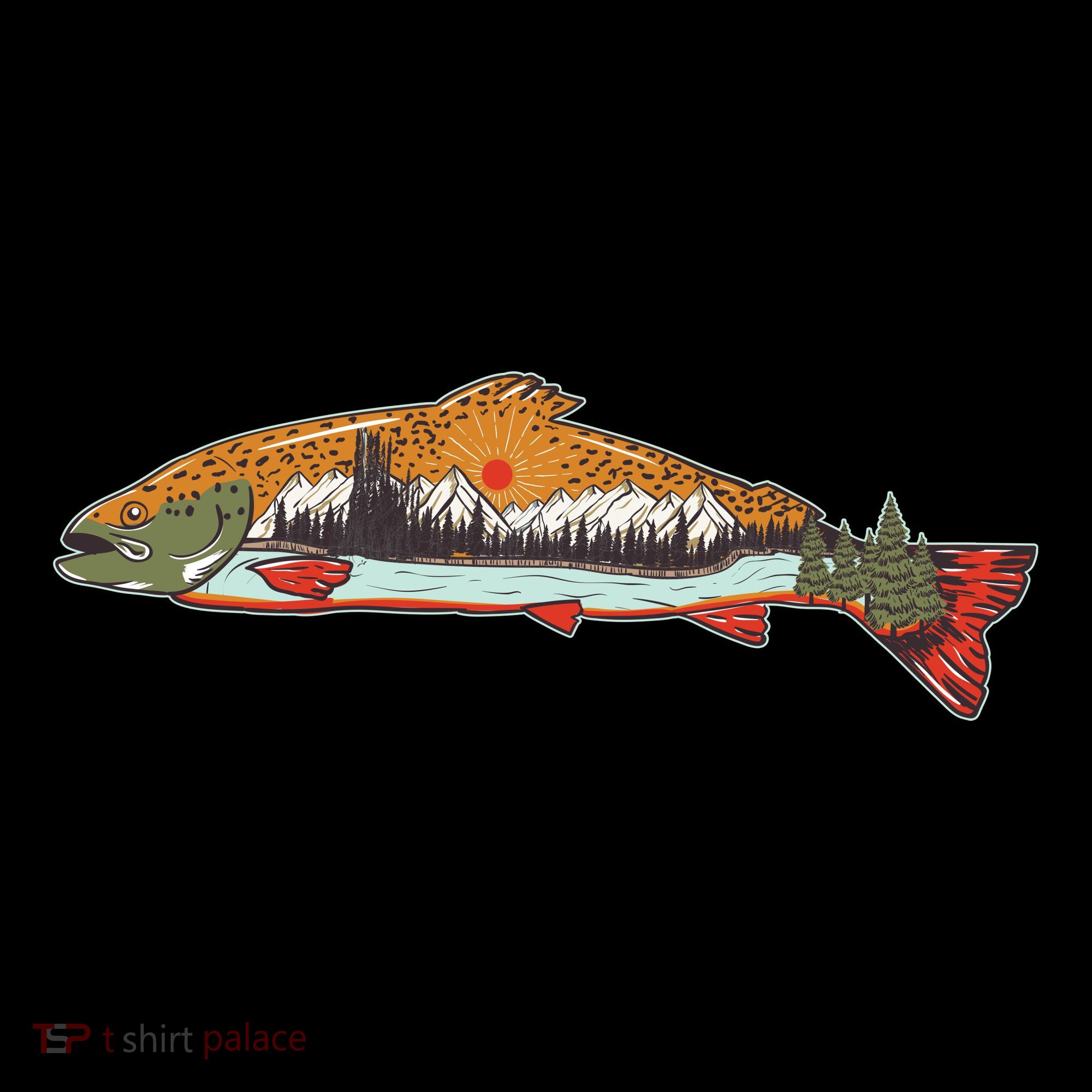 Nature Wilderness Fishing Fan Coffee Mug
