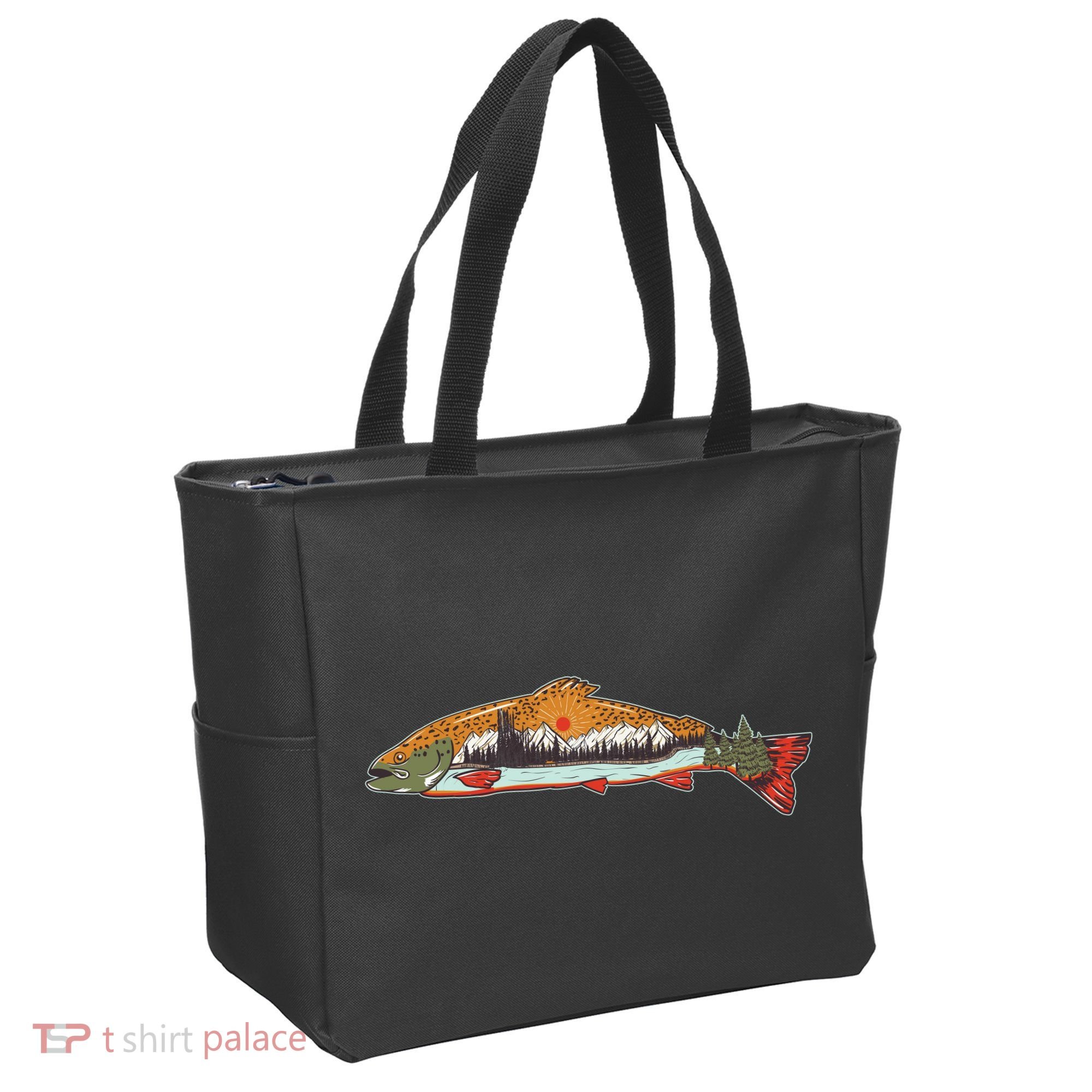 Nature Wilderness Fishing Fan Tote Bag