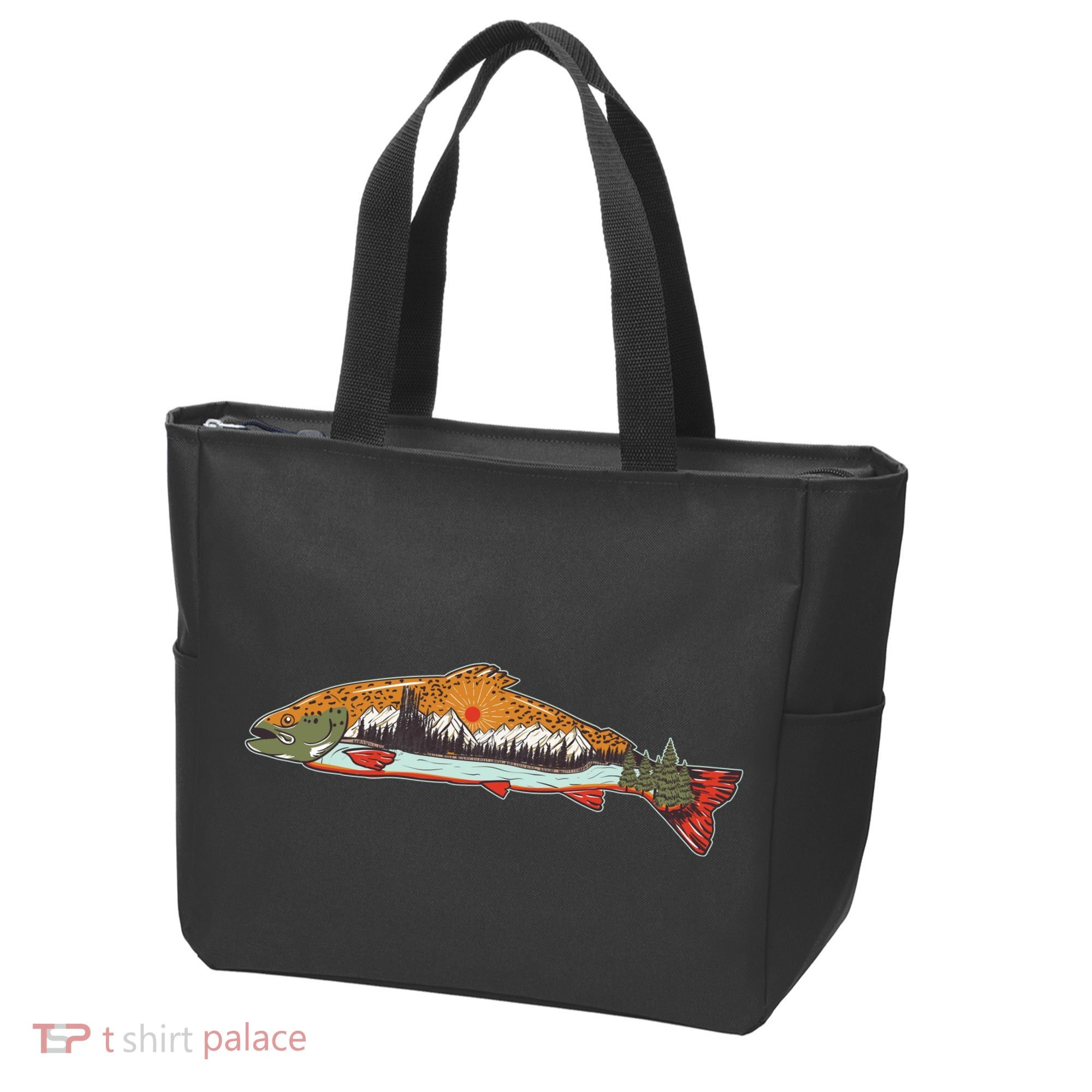 Nature Wilderness Fishing Fan Tote Bag