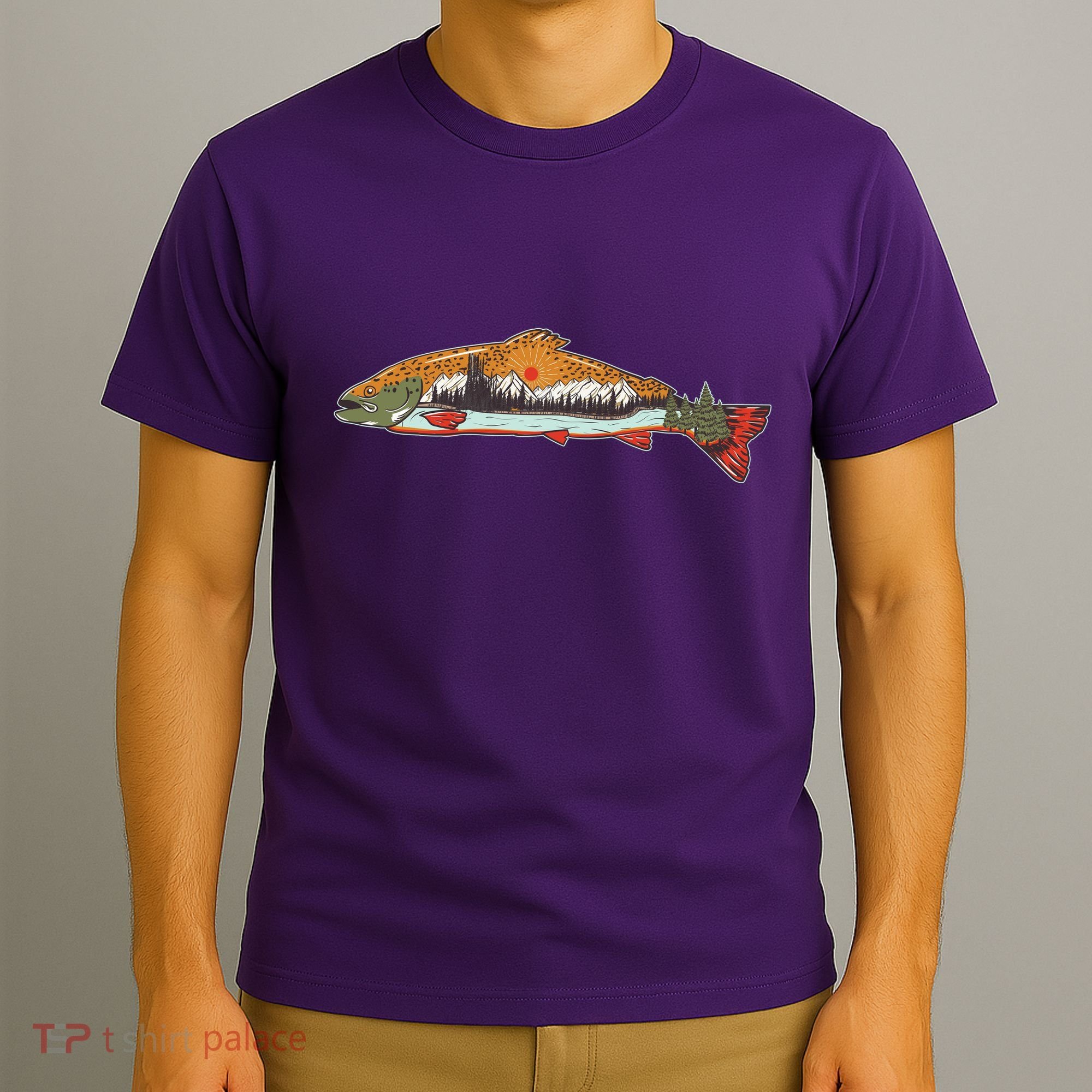 Nature Wilderness Fishing Fan T-Shirt