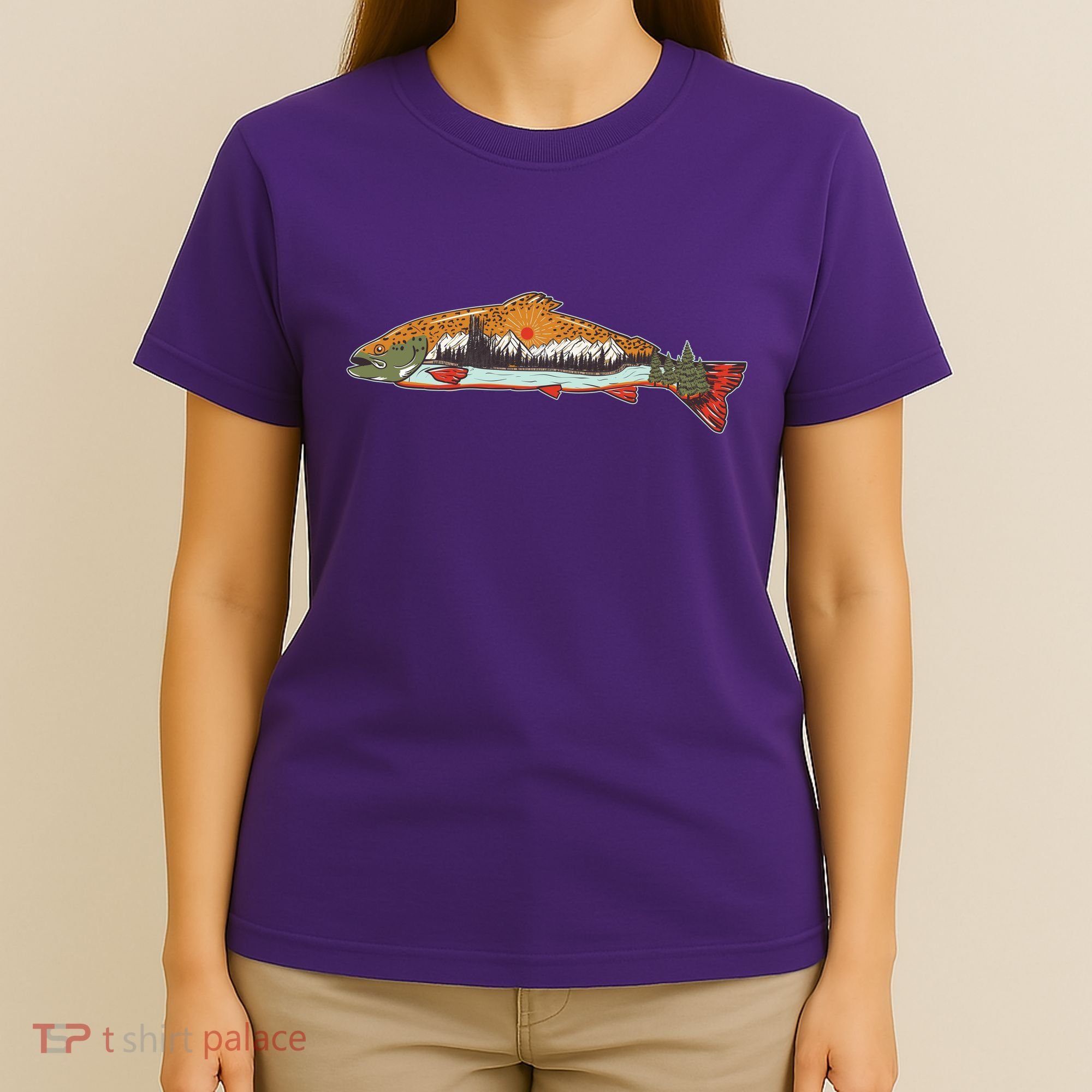 Nature Wilderness Fishing Fan T-Shirt