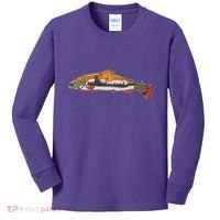 Nature Wilderness Fishing Fan Kids Long Sleeve Shirt thumb 0
