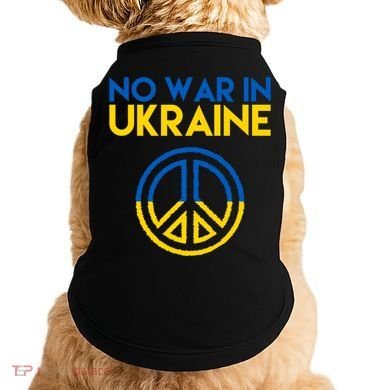 No War In Ukraine Peace Doggie Tank