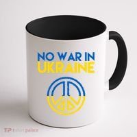 No War In Ukraine Peace Coffee Mug thumb 1